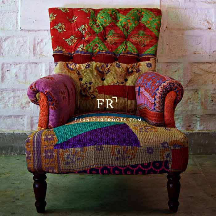 Ethnic Indian Accent Chair – Hotel & Guest Villa Furniture | FurnitureRoots